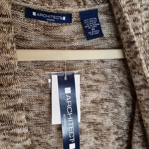 Architect Open Front Knitted Cardigan Women 3X NEW - Picture 4 of 7